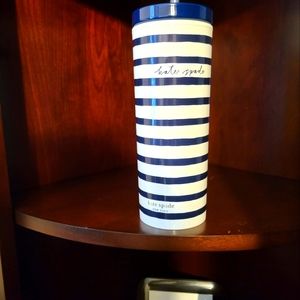 Kate Spade New York Navy Painted Stripe 20 oz. Tumbler